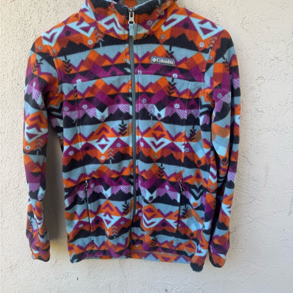 Columbia Kids' Colorful Patterned Fleece Jacket